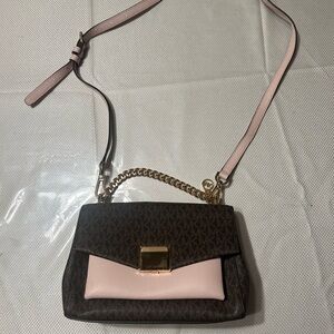 Michael Kors Pink and Brown Women's Bag